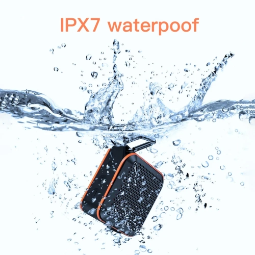 Portable outdoor Bluetooth speaker, wireless portable subwoofer, TWS interconnected square mini speaker, 5.1 Bluetooth speaker - black