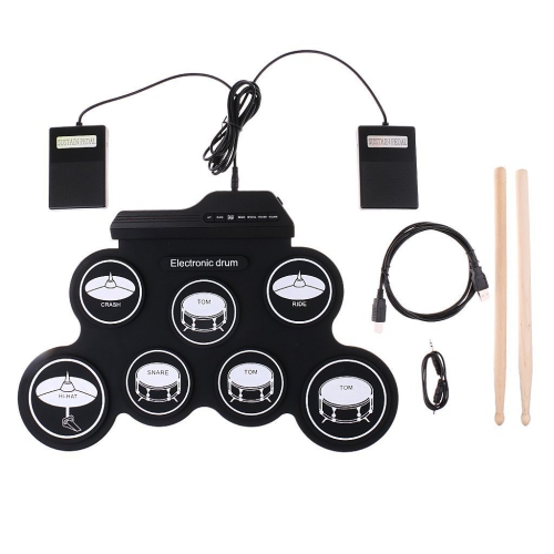 Image 1 de 6.. Batterie pliable à rouleau manuel Hot Product, batterie de jeu portative de bureau, instrument de percussion professionnel USB pour adultes pour