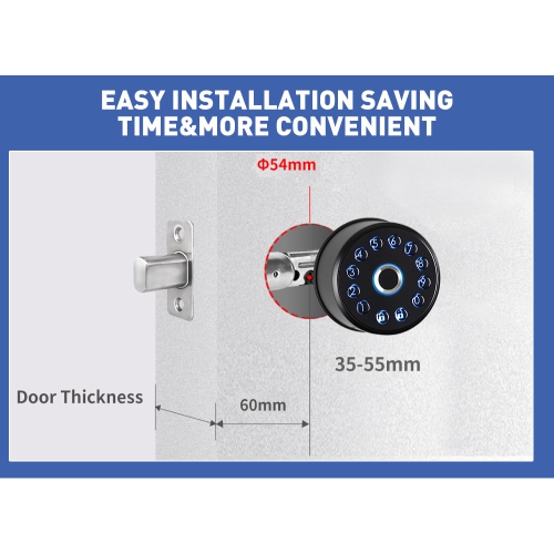 Fully automatic fingerprint lock all locks Bluetooth password lock electronic wooden door lock deadlock fingerprint + TTlock Bluetooth + APP +