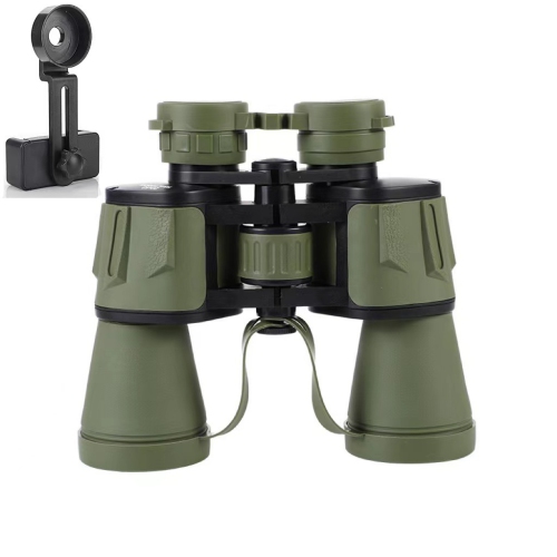 Binoculars 20x50 high magnification high-definition low-light night vision large eyepiece outdoor mobile phone telescope strong waterproof20X50 green