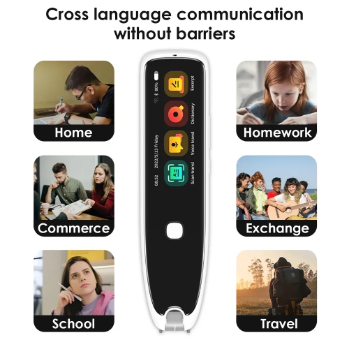 Translator Pen, Scan Reader Pen for Dyslexia, Digital Pen Scanner Text to Speech Device,Translator Pen Support Bluetooth for Students Adults