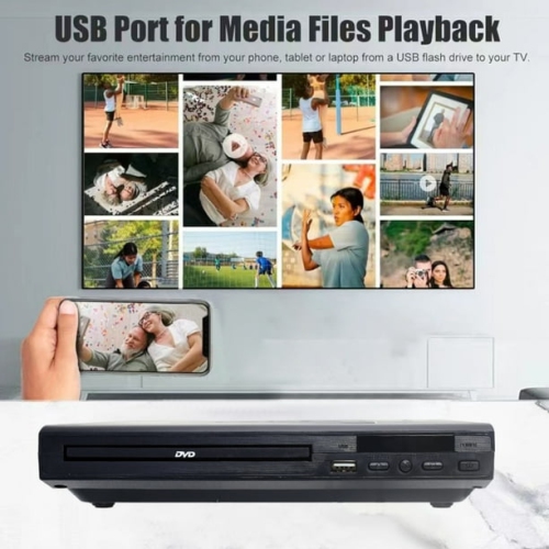 Home DVD Lecteur DVD Lecteur CD Lecteur multimédia numérique Sortie AV avec télécommande