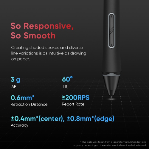 XPPen 15&nbsp;po Nouveau stylet graphique mis à niveau Moniteur Technologie laminée à dessin Écran 16384 15,6 niveaux Stylet