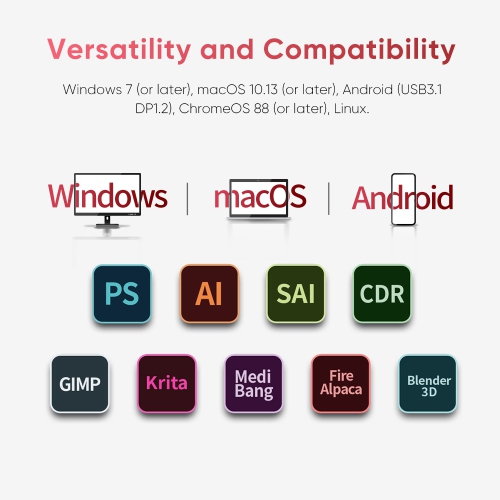 XPPen 15&nbsp;po Nouveau stylet graphique mis à niveau Moniteur Technologie laminée à dessin Écran 16384 15,6 niveaux Stylet