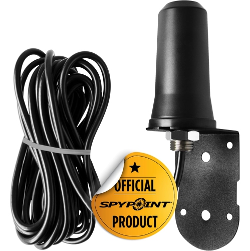 SPYPOINT CA-01 Trail Camera Antenna – Long-Range Cellular Signal Booster with 15ft Cable & Mounting Bracket – Compatible with Any Cellular Trail