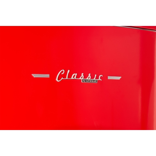 Réfrigérateur à congélateur inférieur rétro classique 16,7 pi³ d'Unique Appliances - Rouge pomme de tire, Energy Star