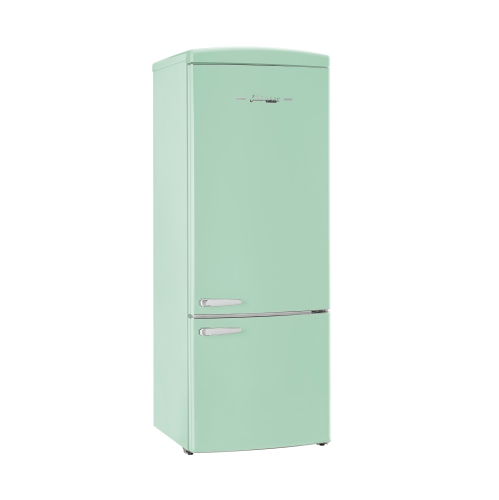 Réfrigérateur à congélateur inférieur rétro classique 16,7&nbsp;pi³ d'Unique Appliances - Vert menthe estival, Energy Star