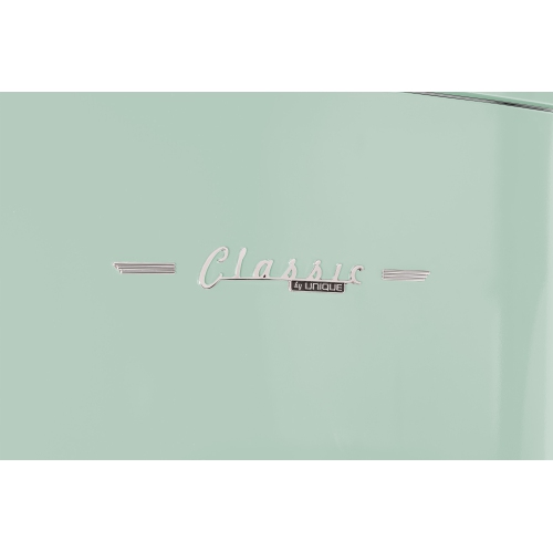 Réfrigérateur à congélateur inférieur rétro classique 16,7 pi³ d'Unique Appliances - Vert menthe estival, Energy Star