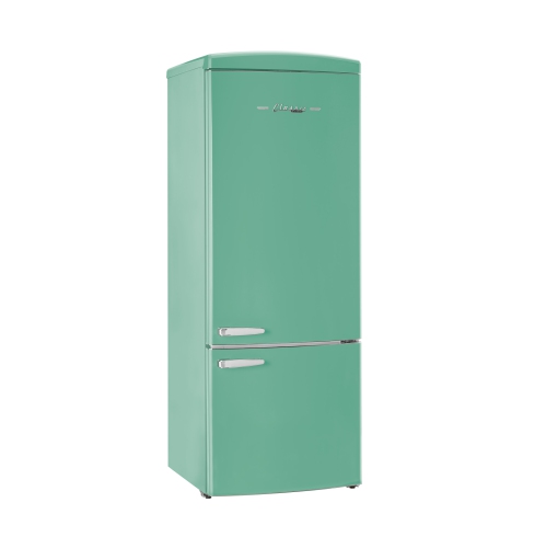 Réfrigérateur à congélateur inférieur rétro classique 16,7&nbsp;pi³ d'Unique Appliances - Turquoise océan, Energy Star
