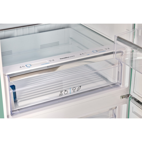 Réfrigérateur à congélateur inférieur rétro classique 16,7 pi³ d'Unique Appliances - Turquoise océan, Energy Star