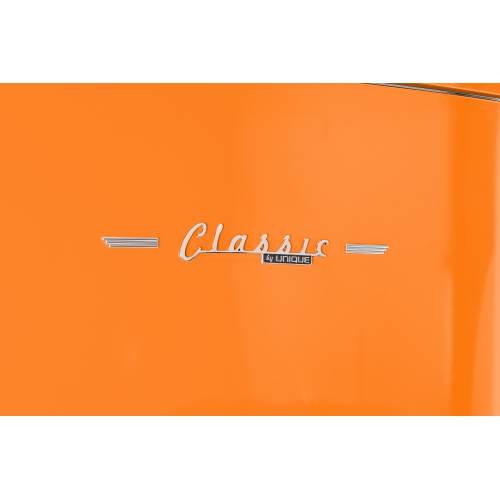 Réfrigérateur à congélateur inférieur rétro classique 16,7 pi³ d'Unique Appliances - Orange crémeux, Energy Star