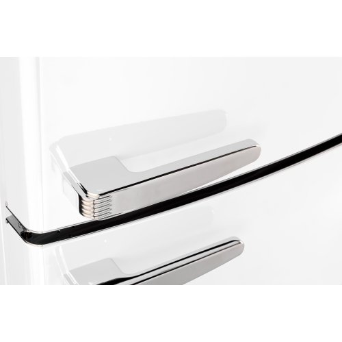 Unique Appliances Classic Retro 16.7 cu.ft Bottom Freezer Refrigerator - Marshmallow White, Energy Star