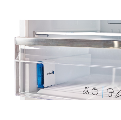 Unique Appliances Classic Retro 16.7 cu.ft Bottom Freezer Refrigerator - Marshmallow White, Energy Star