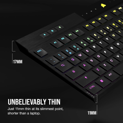 Corsair K100 Air Wireless RGB Gaming Keyboard - Black by CORSAIR - Open Box condition - Image 2