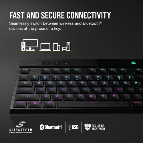 Corsair K100 Air Wireless RGB Gaming Keyboard - Black by CORSAIR - Open Box condition - Image 4