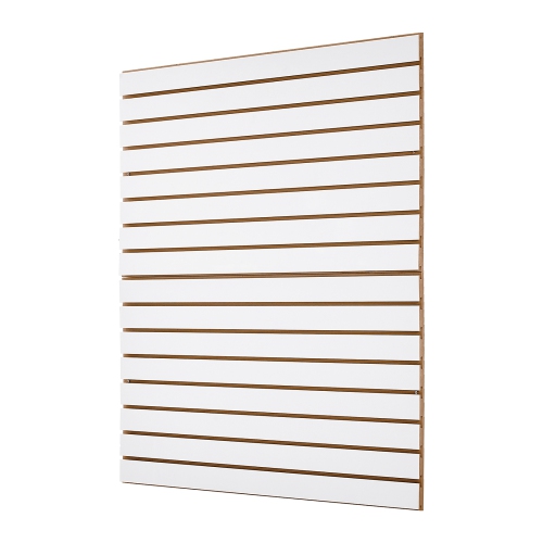 VEVOR 4 x 4 ft MDF Garage Slat Wall Paneling, with Modular Design, White Slat Wall Adjustable Slatwall Panel with Coupling Structure & DIY Cutting,
