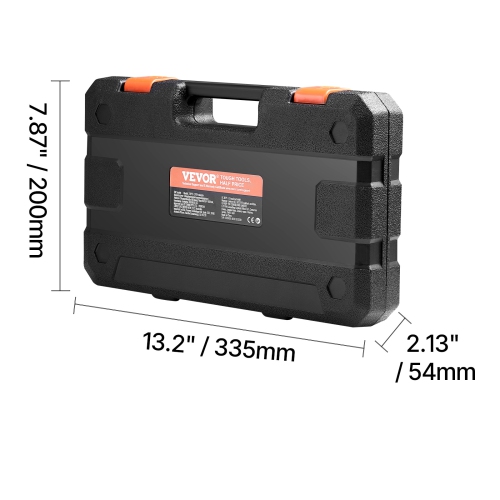 VEVOR 31-Piece Torx Bit Socket and External Set, T8-T70 and E4-E24, S2 Alloy Steel and Cr-V Steel, 1/4 in, 3/8 in, and 1/2 in Drives, with Adapter