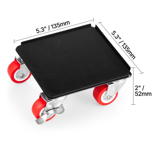 VEVOR 1200 lbs Load Furniture Dolly, Furniture Movers with 5 360° Rotation Wheels, Carbon Steel Panel, Furniture Lift Slider Tool Set for Appliances,