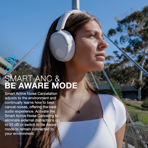 JLab Lux ANC Wireless Headphones - Gray