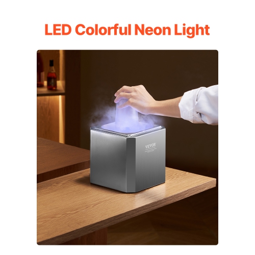 VEVOR 8-10 Seconds/Cup Glass Froster Chiller with LED Light, Instant Glass Chiller for Wine, Cocktail, Champagne, Mixed Drinks, Juice, Ideal for Bar,