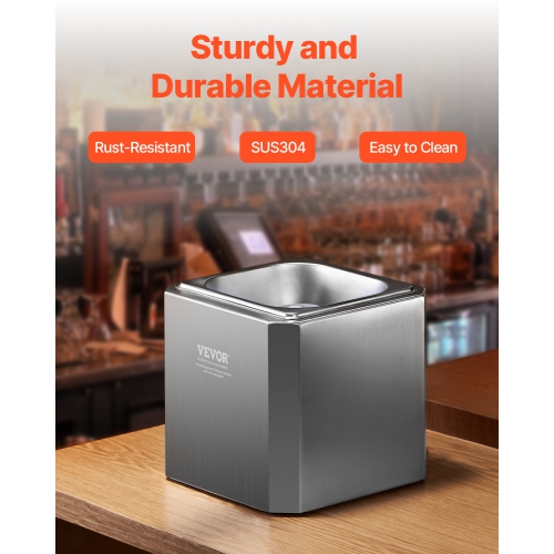 VEVOR 8-10 Seconds/Cup Glass Froster Chiller with LED Light, Instant Glass Chiller for Wine, Cocktail, Champagne, Mixed Drinks, Juice, Ideal for Bar,