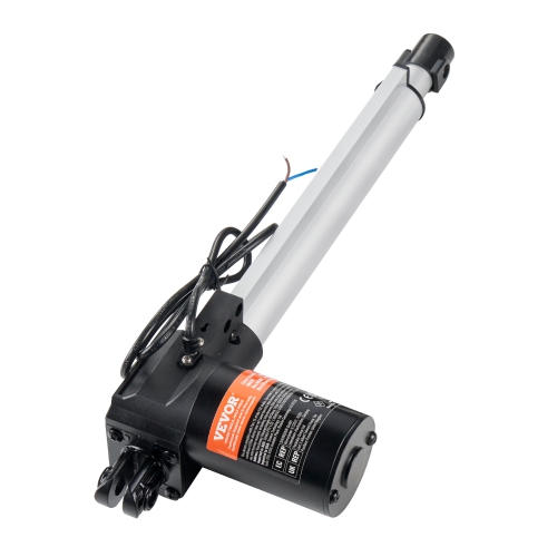 VEVOR 12V 10 Inch 1320lbs/6000N Linear Actuator, 0.19"/s Linear Motion Actuator with Mounting Bracket & IP44 Protection for Electric Door Industrial