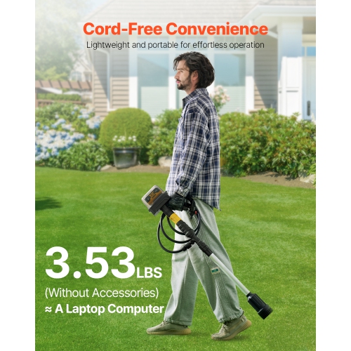 VEVOR 528GPH Cordless Stick Water Transfer Pump, with NPT3/4" Garden Hose, Compatible with Dewalt 20V MAX Battery, Electric Utility Stick Pump for