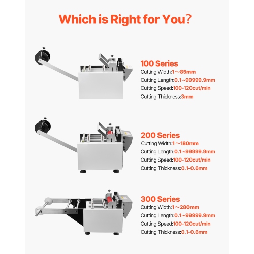 VEVOR 1-85mm Cutting Width Auto Heat-Shrink Tube Cutter, Cable Pipe Cutting Machine, 0.1mm-99999.9mm Length, for Heat Shrink Tube, Fiberglass Tube,