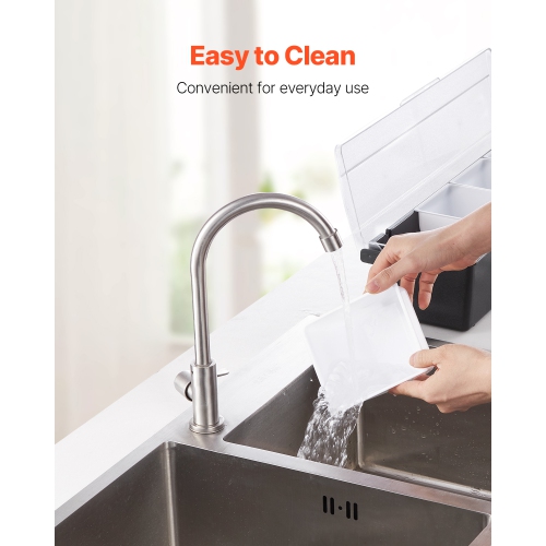 VEVOR 4 Compartment Chilled Condiment Server, Chilled Garnish Tray Bar Caddy with Lid, for Bartending & Serving Taco, Salad, Fruit, Home & Restaurant