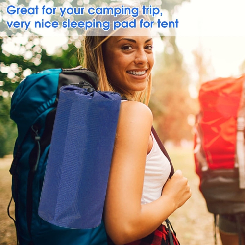 Inflatable Ultralight Double Camping Mat with Foot Pump & Pillow for Camping,Hiking Outside