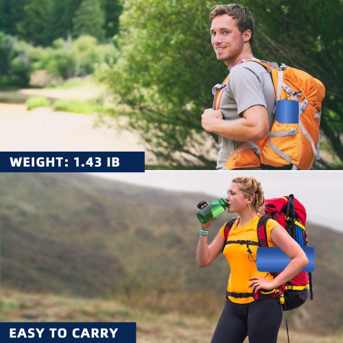 Coussin de couchage simple pour le camping avec pompe à pied intégrée et oreiller pour le camping et la randonnée à l'extérieur