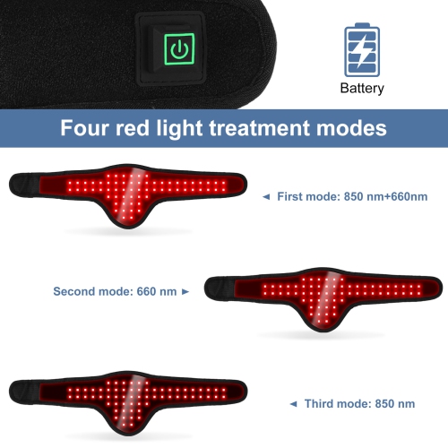 Ceinture de luminothérapie infrarouge rouge pour soulager la douleur des animaux de compagnie pour chiens soulagent les douleurs articulaires et