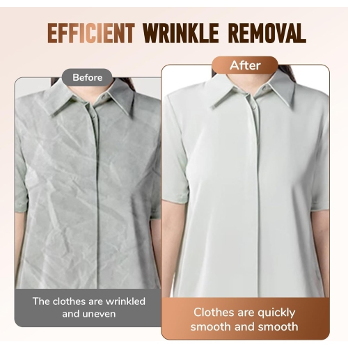 Vacuum Steamer for Clothes,Vacuum Steamer for Clothing,Portable Handheld Clothes Steamers with 50ml Tank,Fast Heating Instant Wrinkle Removing for