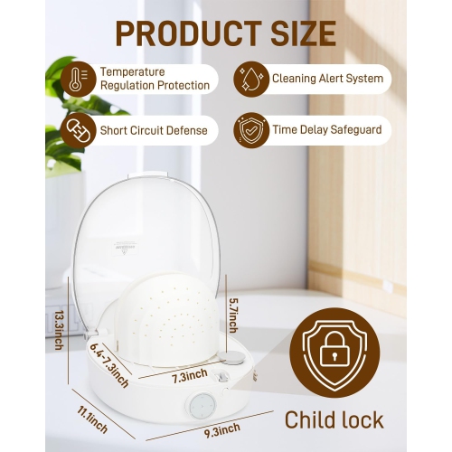 Cap Care Machine,Automatic Cap Cleaner with Steam & Dry,Multi-Functional Hat Cleaner Machine,Hat Shaper for Bucket Hat Baseball Cap,Hat Shaper