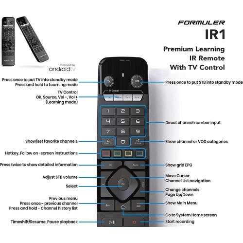 Formuler Z10 Android 10 bibande 5G 2&nbsp;Go RAM 8&nbsp;Go ROM 4K