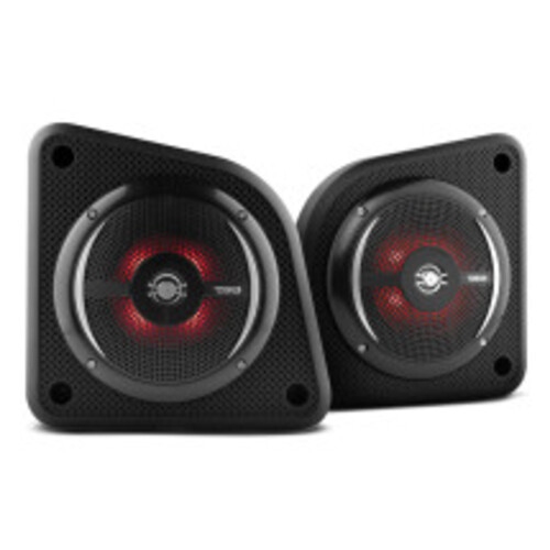 DS18 EN6SLIM/BK Universal Shallow Enclosure with 100 Watts Marine Water Resistant Speaker NXL-6SL/BK - Pair