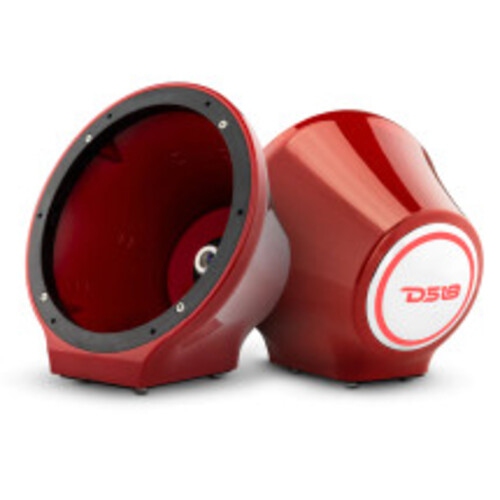DS18 EN-JS8/RD 8" Universal Flat Mount Speaker Pod With LED RGB Lights - Red