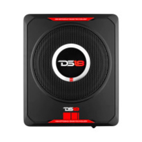 DS18 SQBASS8 8" 150W RMS Under Seat Amplified Powered Car Subwoofer