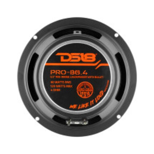 Haut-parleur d'auto DS18 PRO-B6.4 de 6,5&nbsp;po à gamme moyenne avec puce 60&nbsp;W RMS