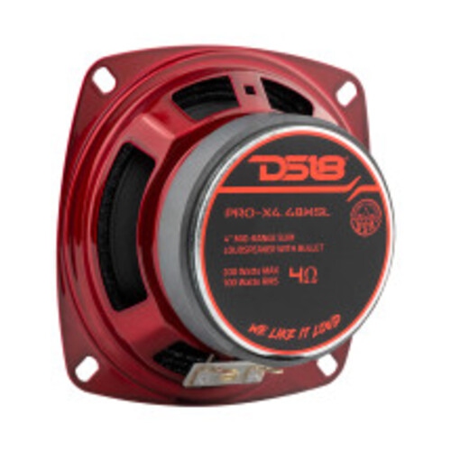 DS18 PRO-X4.4BMSL PRO-X 4" Shallow Mid-Range Loudspeaker with Bullet 100W RMS - 4 Ohm