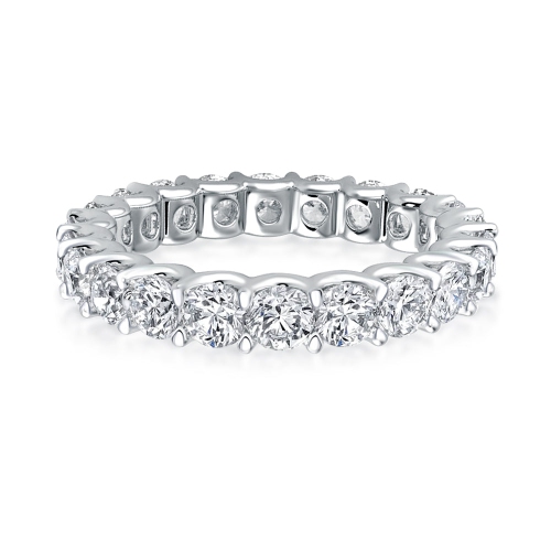 RODIFFY MOISSANITE  2.5 Ct Round Cut Women's Wedding Band In Multicolor