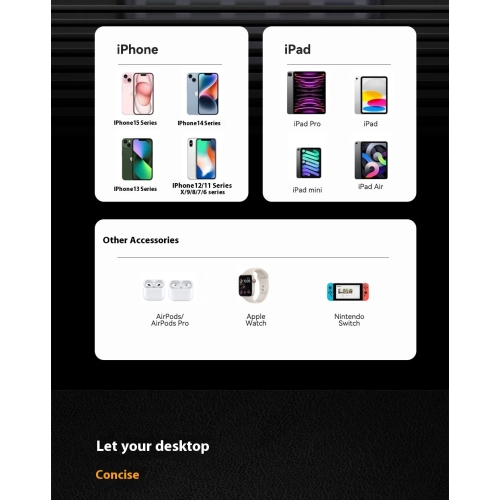 Multi-port PD, USB charging stand, travel studio 100W charging head, fast charging power strip mobile phone fast charger - gray