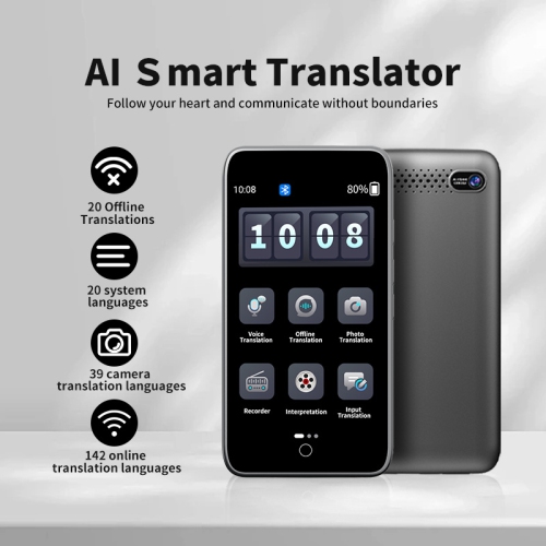 Nouveau traducteur intelligent, traducteur hors ligne portable, traduction de photos, traduction simultanée, traduction 6G de 142 langues + offline