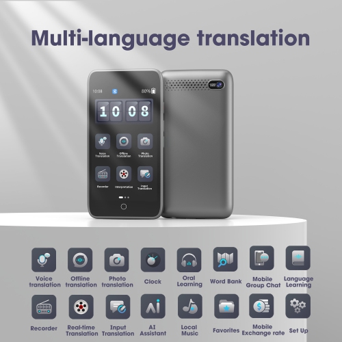 Nouveau traducteur intelligent, traducteur hors ligne portable, traduction de photos, traduction simultanée, traduction 6G de 142 langues + offline