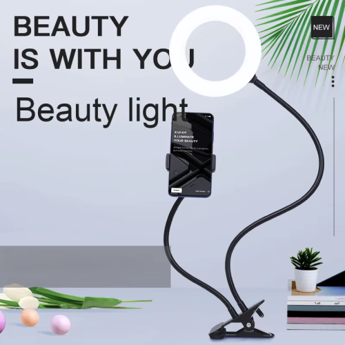 6-inch clip desktop live broadcast fill light, ring lighting, folding beauty selfie light, suitable for mobile phone live broadcast and selfie on