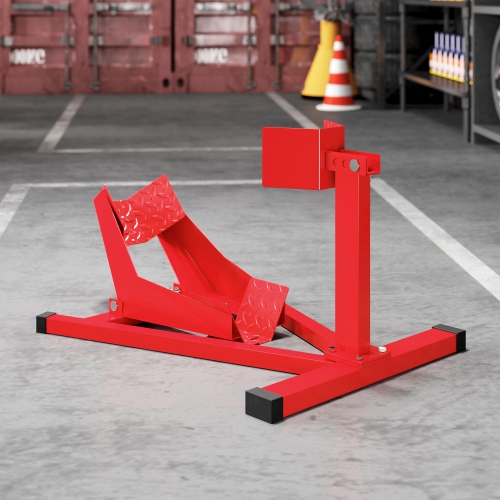 Cale-roue de moto Soozier, support de roue avant en acier robuste pour motocyclette 660&nbsp;lb, support supérieur réglable à 3 niveaux, pour roues