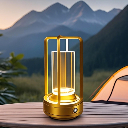 Rechargeable Outdoor Table Lamp, Portable Bedside Light for Patio, Camping, Coffee Table, and Indoor Use