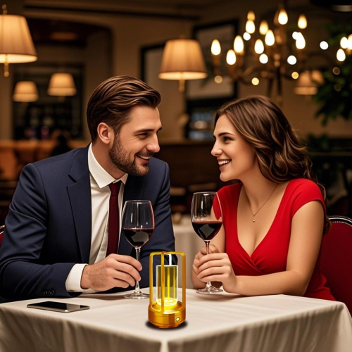 Rechargeable Outdoor Table Lamp, Portable Bedside Light for Patio, Camping, Coffee Table, and Indoor Use