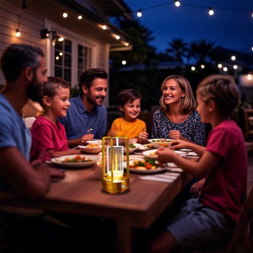 Rechargeable Outdoor Table Lamp, Portable Bedside Light for Patio, Camping, Coffee Table, and Indoor Use