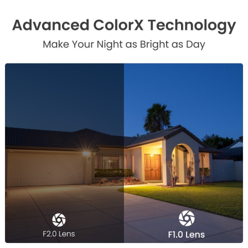 Reolink 4K 8MP Dome PoE Camera with ColorX Night Vision F1.0 Super Aperture CX820